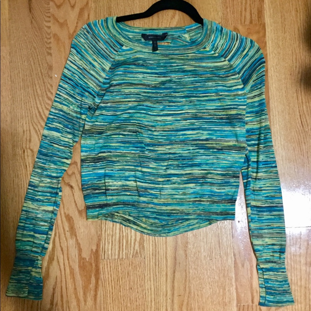 ‼️NWOT‼️ Stylish Stripe BCBG Top- Surprise Back